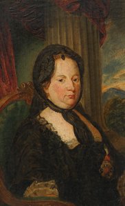 喪に服す女帝マリア・テレジア 作： Friedrich Hasslwander