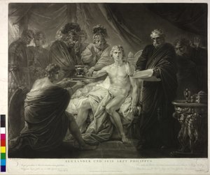 アレキサンダー大王と主治医フィリップ 作： Friedrich Heinrich Fuger