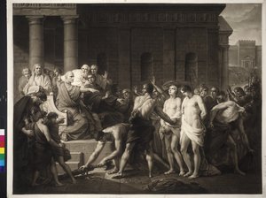 ブルータスは息子たちを糾弾する 作： Friedrich Heinrich Fuger