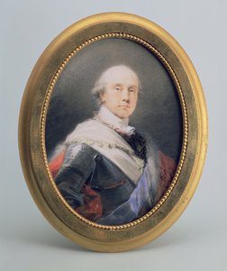 ナッソー・ジーゲンのチャールズ・ニコラス・オーソン王子の肖像、1790年（WCと象牙のガッシュ） 作： Friedrich Heinrich Fuger