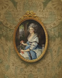 1788年、ヴュルテンベルクのユージーン公の娘、エリザベスヴィルヘルミンルイーズ王女の肖像 作： Friedrich Heinrich Fuger