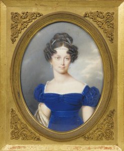 オーストリアのチャールズ大公の妻、ナッソー-ヴァイブルク1797-1829のヘンリエッタ王女 作： Friedrich Johan Gottlieb Lieder