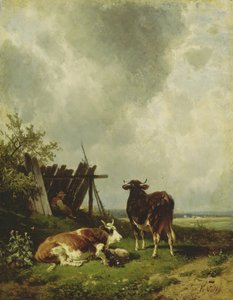 19世紀の牛 作： Friedrich Johann Voltz