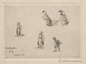 ヘイメーカーズ、1916年。 作： Friedrich Kallmorgan