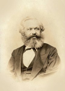 カール マルクス (1818-1883) の肖像、ヴンダー、フリードリッヒ カール (1815-1893) 作。 アルブミンの写真 作： Friedrich Karl Wunder