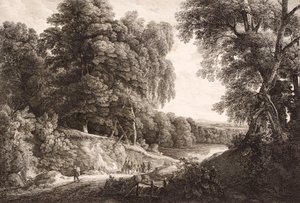森の風景 作： Friedrich Loos