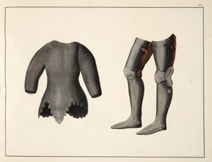 甲冑、甲冑の開発と習慣の歴史から、フランツ・コッテンカンプ博士、カール・ホフマン発行、1842年 作： Friedrich Martin von Reibisch