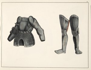 甲冑、甲冑の開発と習慣の歴史から、フランツ・コッテンカンプ博士、カール・ホフマン発行、1842年 作： Friedrich Martin von Reibisch