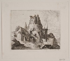塔のある廃墟 作： Friedrich Münter
