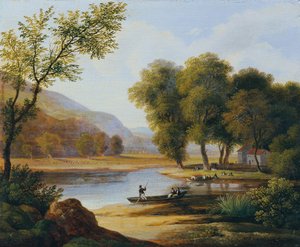 はしけの風景 作： Friedrich Philipp Reinhold