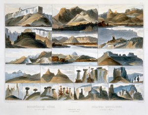 「アッパー ミズーリのリマーカブル ヒルズ」、1844 年