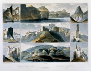「アッパー ミズーリのリマーカブル ヒルズ」、1844 年