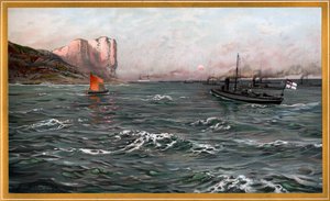 私たちの海軍、G. Wislicenus の nr10、Friedrich Schwinge による Stubbenkammer の魚雷艇師団による帝国海軍の猛威。 作： Friedrich Schwinge