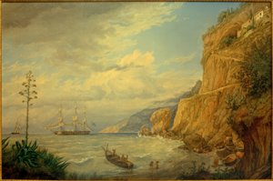 F.Thöming、Kapuzinerkloster bei Amalfi 作： Friedrich Thöming