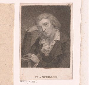 フリードリヒ・フォン・シラーの肖像 作： Friedrich Wilhelm Bollinger
