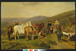 マルバーンヒルズで、1858 作： Friedrich Wilhelm Keyl