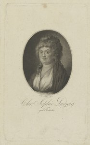 著者の肖像Christiane Sophie Ludwig、néeFritsche 1764-1815、c。 1810年。