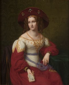 カタリーナ・ヨハンナ・グロシュケc。 1828。 作： Friedrich Wilhelm von Schadow