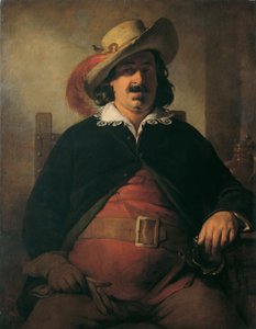 フォルスタッフ役の風景画家イグナーツ・ラファルト 作： Friedrich von Amerling