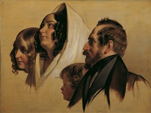 ヨハン・グラーフ・フォン・マイラートの家族 作： Friedrich von Amerling
