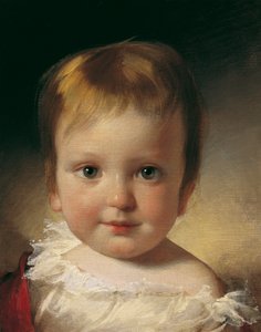 子供の頃のアレクサンドル・ヴェスク・フォン・ピュットリンゲン男爵 作： Friedrich von Amerling