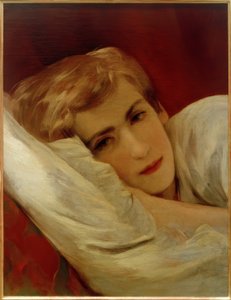 フリードリヒ（フリッツ）ベッドサイドのアマリング 作： Friedrich von Amerling