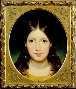 「少女」（少女） フリードリッヒ・リッター・フォン・アマーリンク作（1803-1887） 1838年頃 - 油彩、カンヴァス Dim 39.5x32.5 cm Moravska gallery、ブルノ 作： Friedrich von Amerling