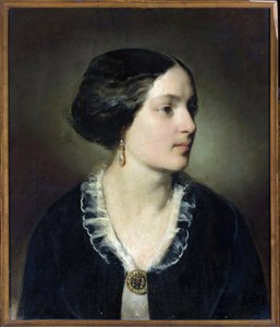 伯爵夫人カタルジーナ・ポトツカ（1825-1907）、旧姓ブラニツカ-フリードリッヒ・リッター・フォン・アメリング（1803-1887）の肖像。油彩・キャンバス