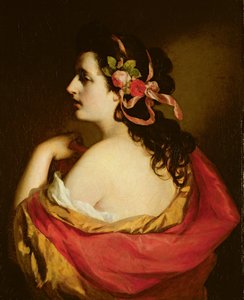 少女の肖像、1865年 作： Friedrich von Amerling