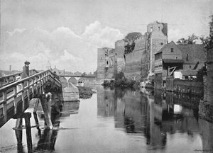 ニューアーク城と橋、c1896