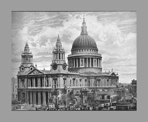 セントポール大聖堂、ロンドン、c1900 作： Frith and Co