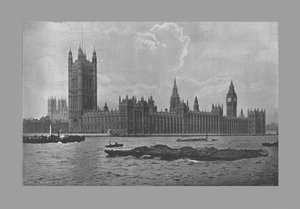 国会議事堂、ロンドン、c1900 作： Frith and Co