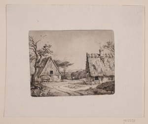 2 つの農家のある風景 作： Frits Grove