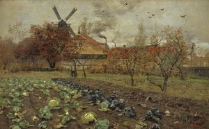 コペンハーゲンのアメリカヴェイの眺め 作： Frits Thaulow