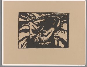 ひざまずく男 作： Frits van den Berghe (signed by artist)