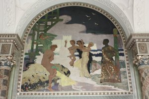 KurhausWiesbadenのシェルホールの壁画