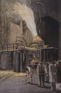 ベッセマー転炉における銑鉄の脱炭 作： Fritz Gehrke