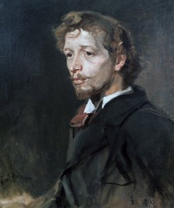 「若い男の肖像」、c1880 作： Fritz Karl Hermann von Uhde