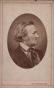 作曲家リヒャルト ワーグナーの肖像 1813 ～ 1883 年、c. 1875年。 作： Fritz Luckhardt