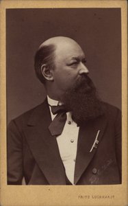作曲家フランツ・フォン・スッペの肖像 1819-1895年、c. 1880年。
