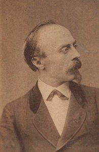作曲家ハンス・フォン・ビューローの肖像、1830～1894年頃。 1875年。 作： Fritz Luckhardt