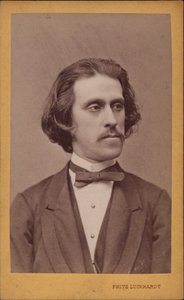 作曲家ヨーゼフ・シュトラウスの肖像、1827～1870年頃。 1868年。 作： Fritz Luckhardt
