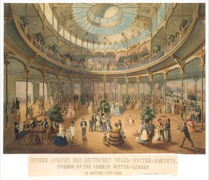 ドイツ人民のウィンター ガーデンの内部ビュー。 ドイツのウィンター ガーデンの内部、1856 年。 作： Fritz Meyer