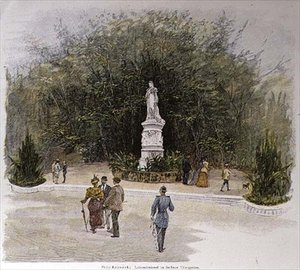 ベルリンのティールガルテンにあるルイセン記念碑 作： Fritz Rakowski