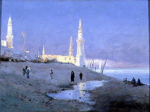 ナイルの夕日 作： Fritz Staehr Olsen