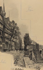 古い通り 作： Fritz Stoltenberg