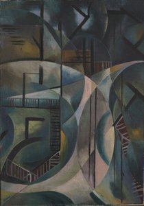 公園の風景 作： Fritz Stuckenberg