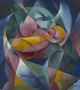 母と子、1920 作： Fritz Stuckenberg