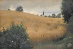 Svanninge 近くのライ麦畑 作： Fritz Syberg