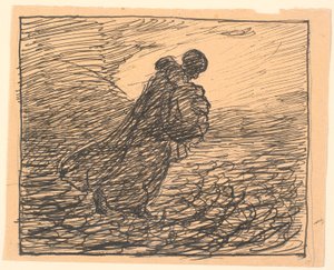 子供と一緒に死が消える 作： Fritz Syberg